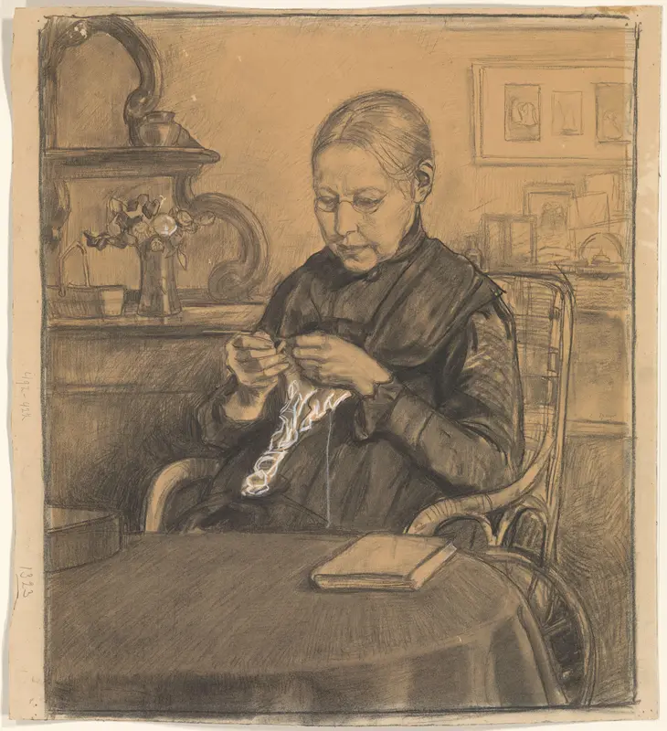 Breiende vrouw Wall Art by Cornelis Spoor - High-Resolution Digital Print