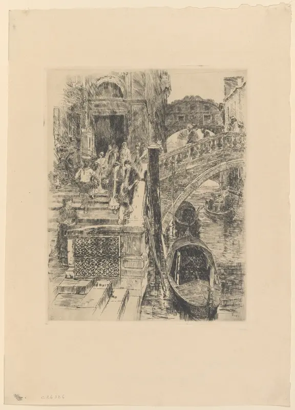 Bridge of Sighs, Venice (First Plate) Wall Art by Frank Duveneck - High-Resolution Digital Print