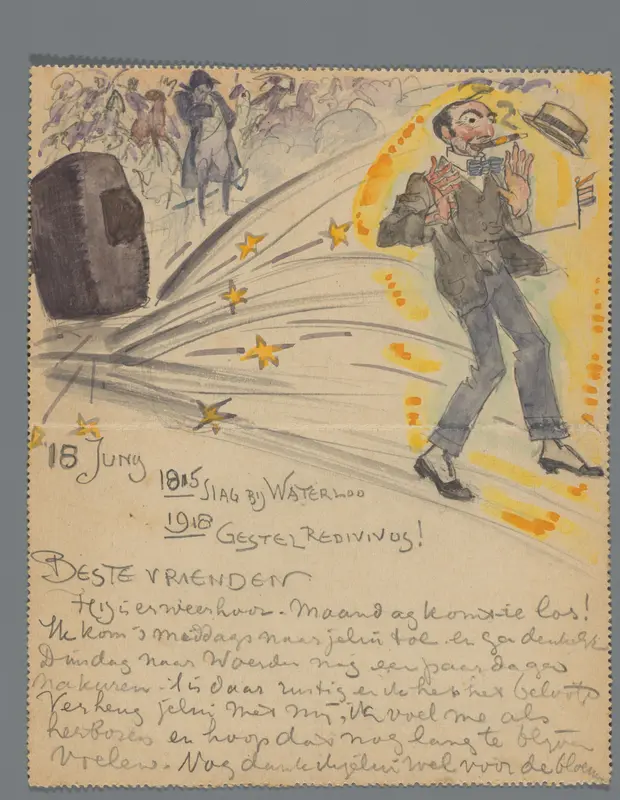Brief aan Jan Ponstijn en Henriëtte Johanna Petronella van Hilten Wall Art by Leo Gestel - High-Resolution Digital Print