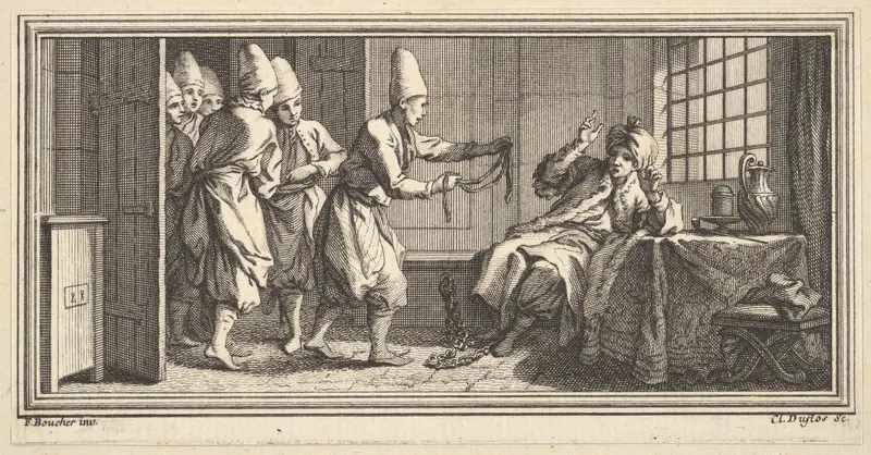 Bringing Rope to the Prisoner Wall Art by Claude Augustin Duflos le Jeune - High-Resolution Digital Print