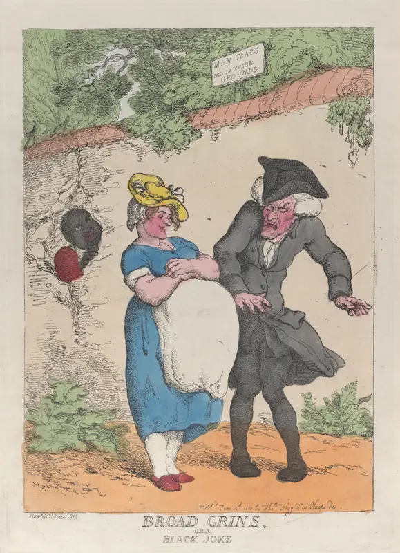 Broad Grins, or a Black Joke Wall Art by Thomas Rowlandson - High-Resolution Digital Print