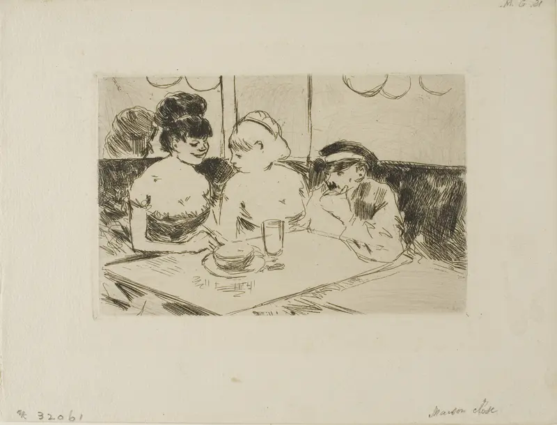 Brothel Wall Art by Jean Louis Forain - High-Resolution Digital Print