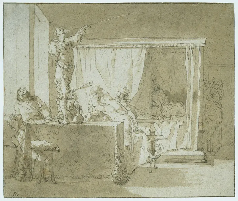 Brothel Scene Wall Art by Unknown - High-Resolution Digital Print