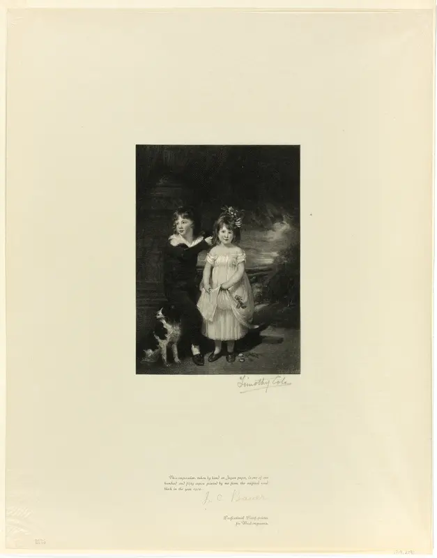Brother and Sister, from Old English Masters