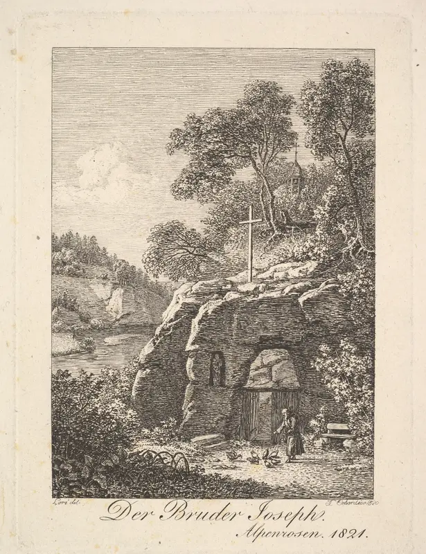 Brother Joseph in the Alps Wall Art by Johann Christoph Erhard - High-Resolution Digital Print