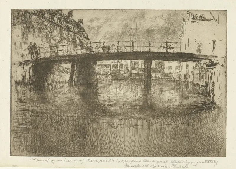 Brug in Amsterdam Wall Art by James Abbott McNeill Whistler - High-Resolution Digital Print