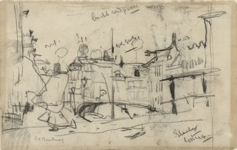 Brug over de Elandsgracht Wall Art by George Hendrik Breitner - High-Resolution Digital Print