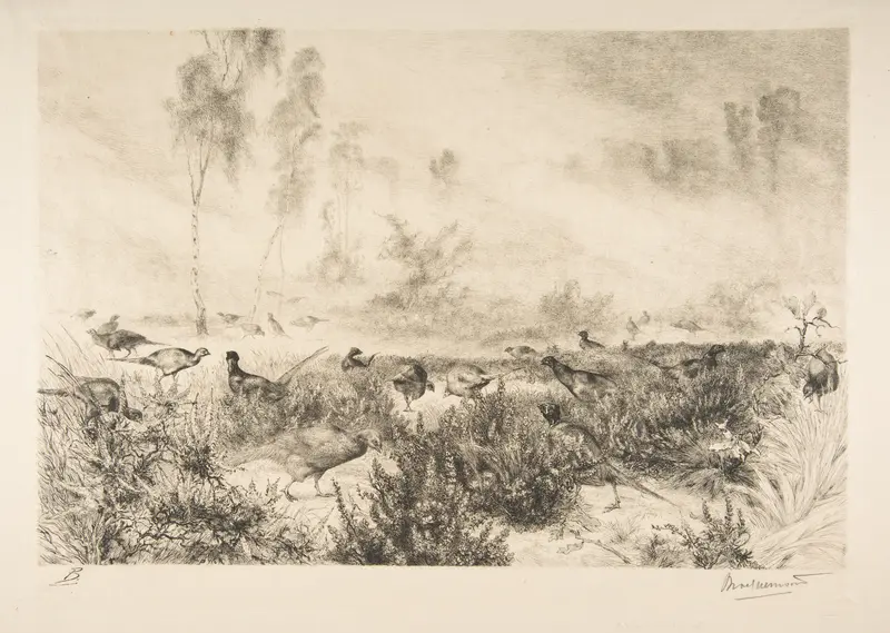 Brumes du matin Wall Art by Félix Bracquemond - High-Resolution Digital Print