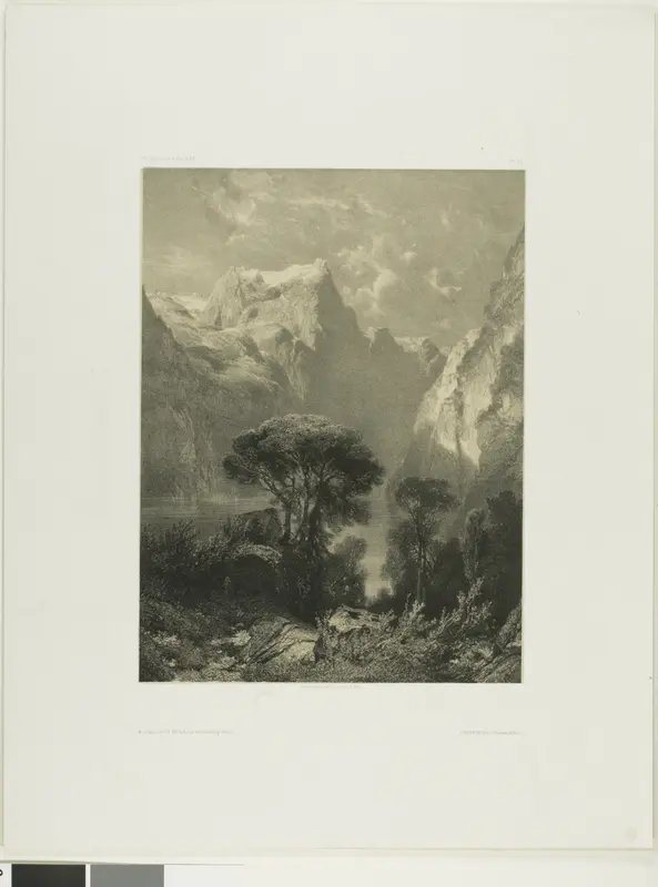 Brunnen Wall Art by Alexandre Calame - High-Resolution Digital Print
