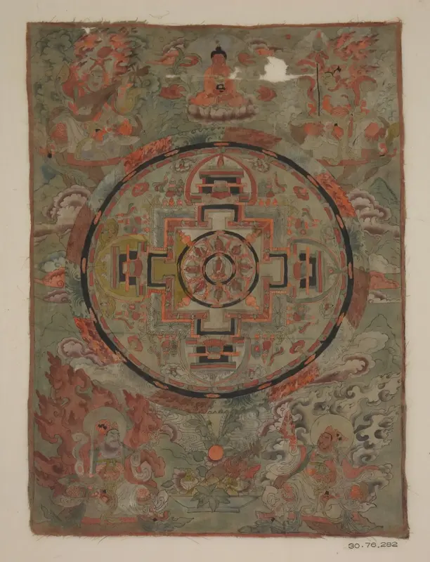 Buddha Surrounded By Bodhisattvas Wall Art by Unknown - High-Resolution Digital Print
