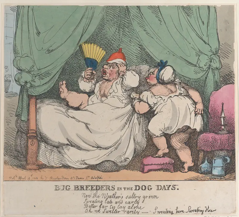 Bug Breeders in the Dog Days Wall Art by Thomas Rowlandson - High-Resolution Digital Print