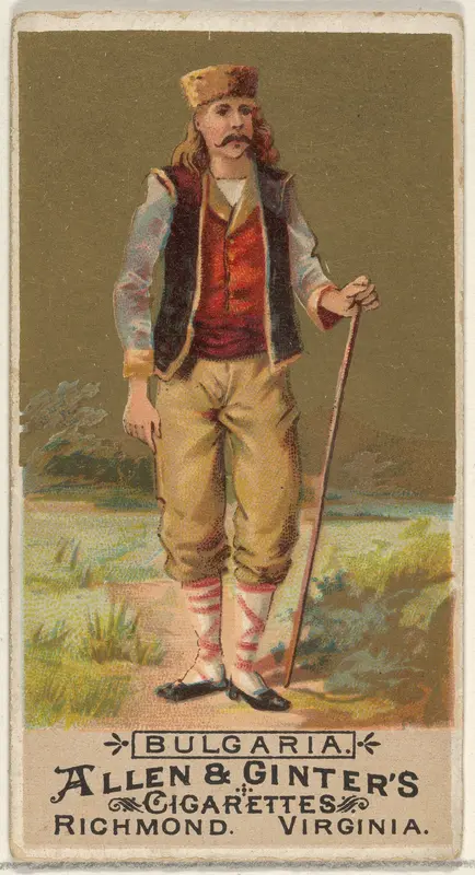 Bulgaria, from the Natives in Costume series (N16) for Allen & Ginter Cigarettes Brands Wall Art by Allen & Ginter - High-Resolution Digital Print