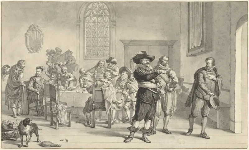 Burgemeester P.C. Boom verijdelt een aanslag van Leicester op Amsterdam, 1587 Wall Art by Wybrand Hendriks - High-Resolution Digital Print