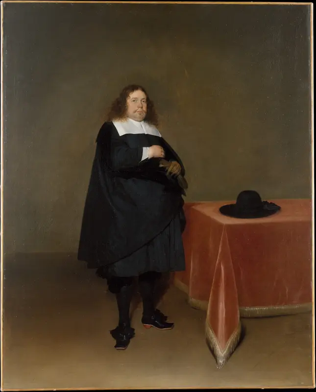 Burgomaster Jan van Duren (1613–1687) Wall Art by Gerard ter Borch the Younger - High-Resolution Digital Print