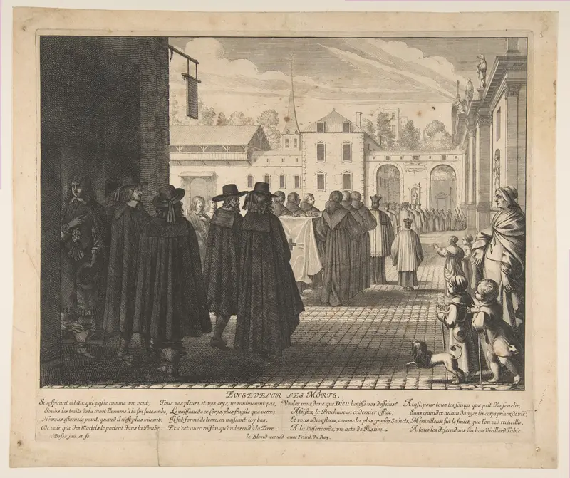 Burying the Dead Wall Art by Abraham Bosse - High-Resolution Digital Print