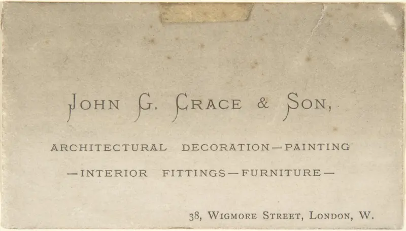 Business Card Wall Art by John Gregory Crace - High-Resolution Digital Print