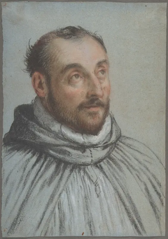 Bust-Length Portrait of an Ecclesiastic Wall Art by Carletto Caliari - High-Resolution Digital Print