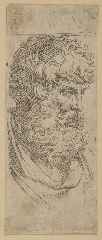 Bust of a Bearded Man Wall Art by Guido Reni - High-Resolution Digital Print