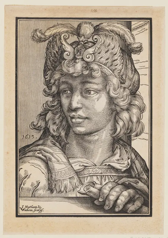 Bust of a Young Man with Feathered Cap