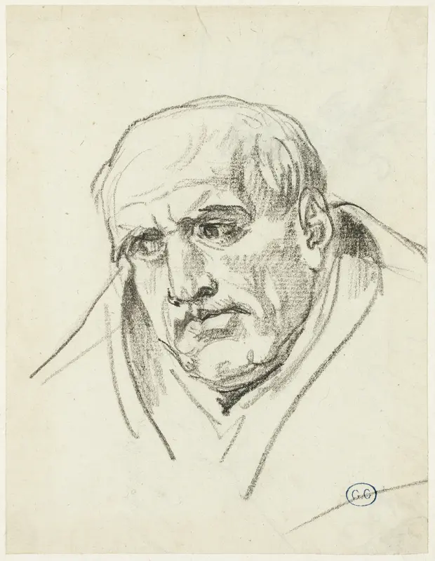 Bust of an Older Man Wall Art by Jacques Louis David - High-Resolution Digital Print