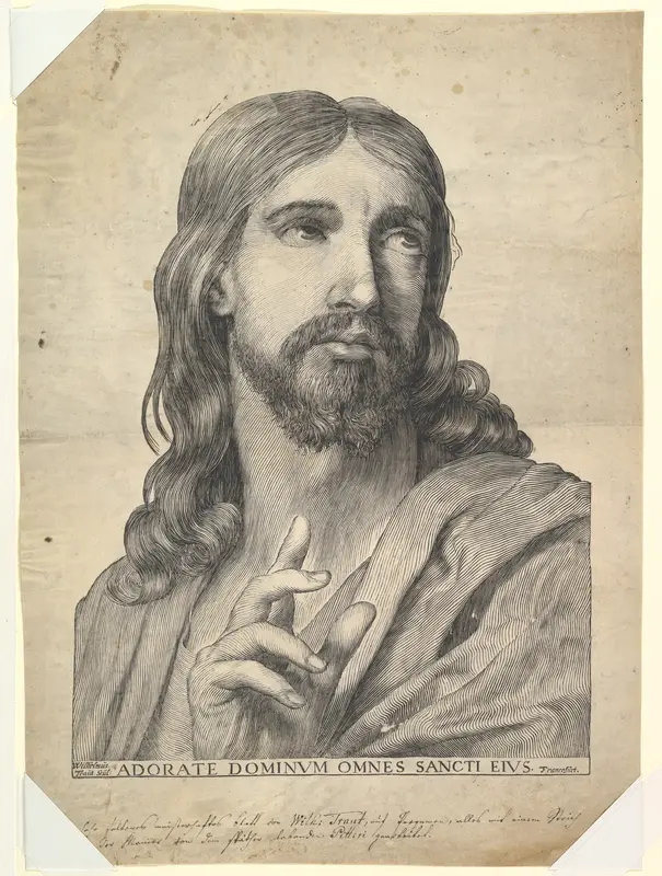 Bust of Christ Blessing Wall Art by Wilhelm Traut - High-Resolution Digital Print