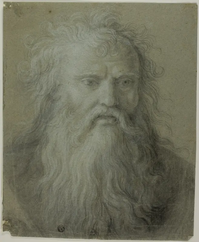 Bust of Old Bearded Man Wall Art by Style of Antonio Cavallucci - High-Resolution Digital Print