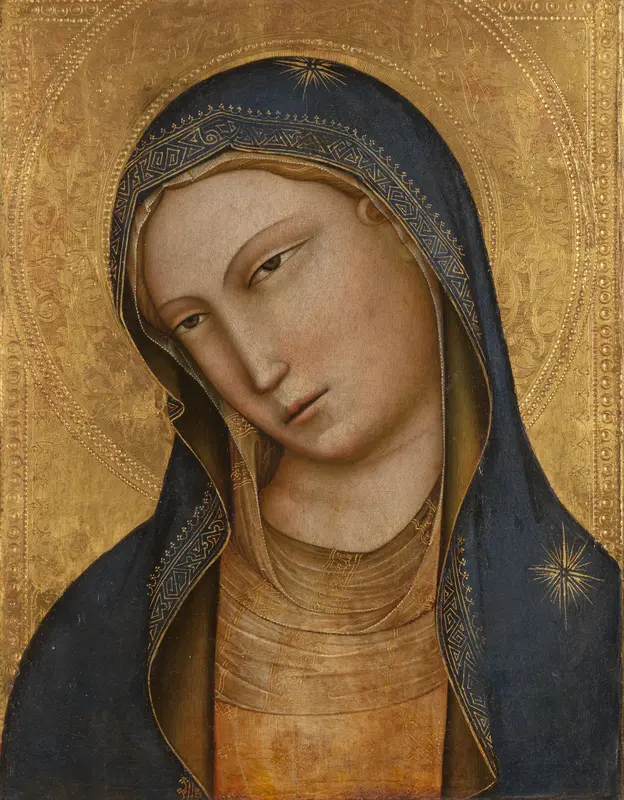 Bust of Saint Mary (formerly entitled Madonna) Wall Art by Lorenzo Monaco - High-Resolution Digital Print