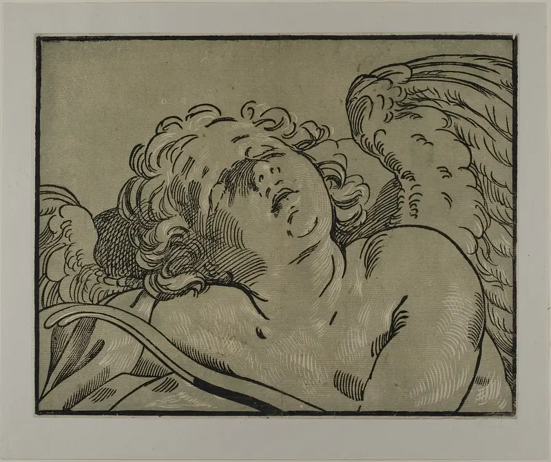 Bust of Sleeping Cupid Wall Art by Bartolomeo Coriolano - High-Resolution Digital Print