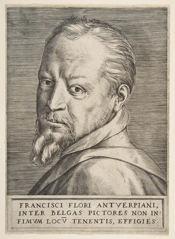Bust portrait of Frans Floris Wall Art by Giulio Bonasone - High-Resolution Digital Print