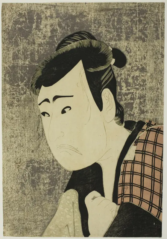 Bust Portrait of the Actor Ichikawa Yaozo III as Tanabe Bunzo in the play Hana-ayame Bunroku Soga (Blooming Iris: Soga Vendetta of the Bunroku Era), Performed at the Miyako Theater from the Fifth Day of the Fifth Month, 1794