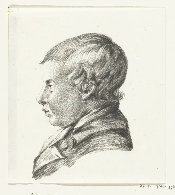 Buste van een jongen, naar links Wall Art by Jean Bernard - High-Resolution Digital Print