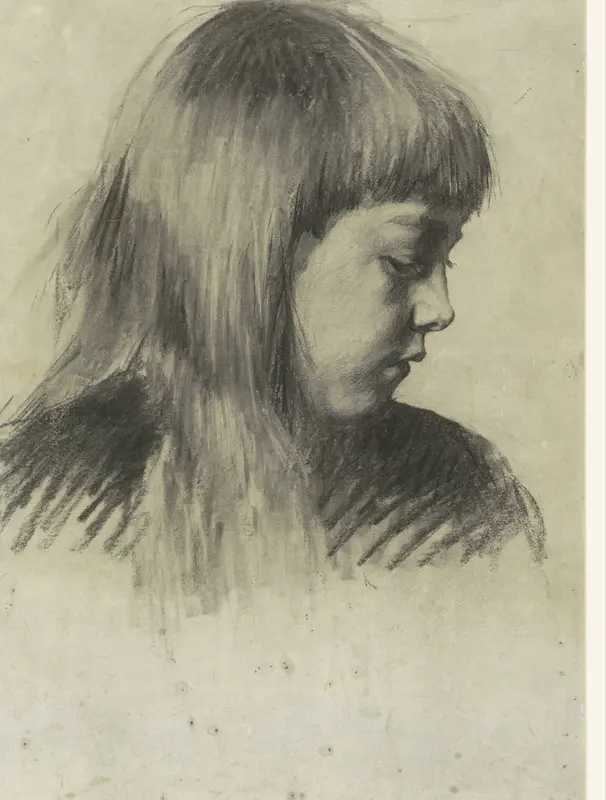 Buste van een vrouw Wall Art by Dionys van Nijmegen - High-Resolution Digital Print