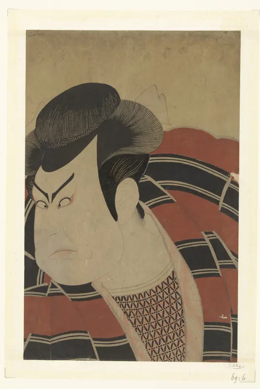 Busteportret van Kataoka Nizaemon VII. Wall Art by Utagawa Toyokuni (I) - High-Resolution Digital Print