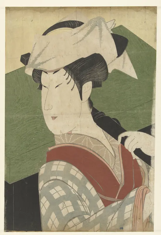 Busteportret van Nakamura Noshio II Wall Art by Utagawa Kunimasa - High-Resolution Digital Print