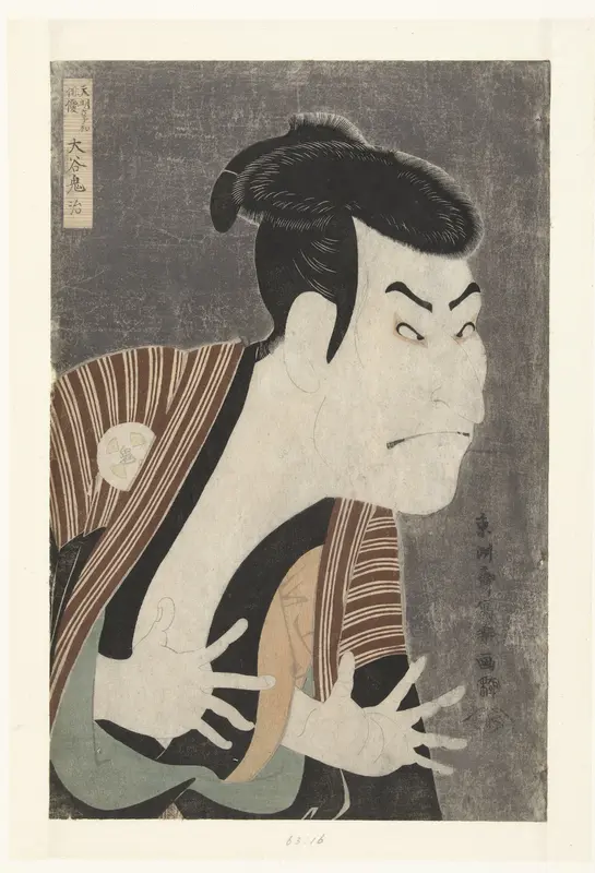 Busteportret van Otani Oniji. Wall Art by Unknown - High-Resolution Digital Print
