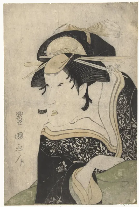 Busteportret van Segawa Kikunojo III Wall Art by Unknown - High-Resolution Digital Print