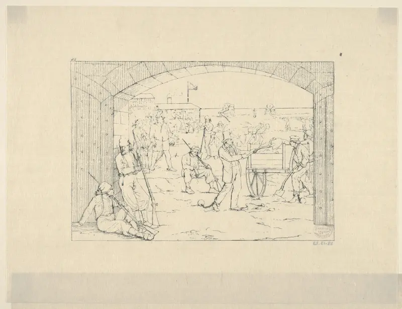 Butler's Victims of Fort St. Philip (from Confederate War Etchings) Wall Art by Adalbert John Volck - High-Resolution Digital Print