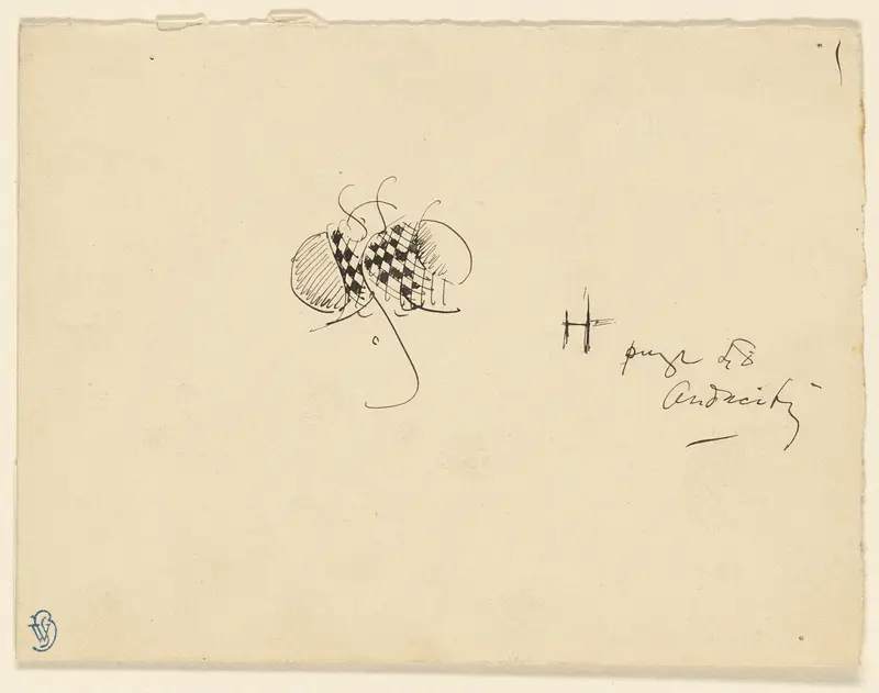 Butterfly with Checkered Wings