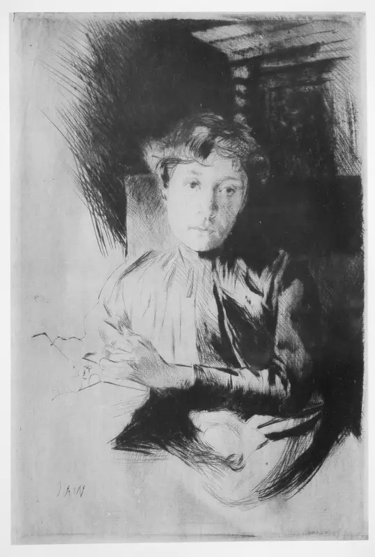 By Candlelight Wall Art by Julian Alden Weir - High-Resolution Digital Print