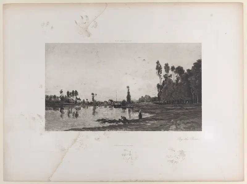 By the River Wall Art by Charles-François Daubigny - High-Resolution Digital Print