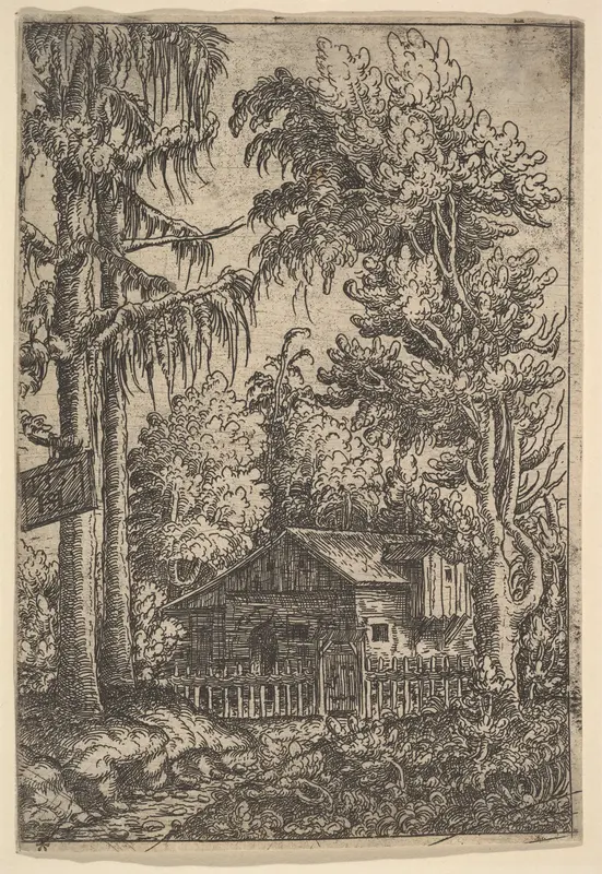 Cabin Among Trees Wall Art by Hanns Lautensack - High-Resolution Digital Print