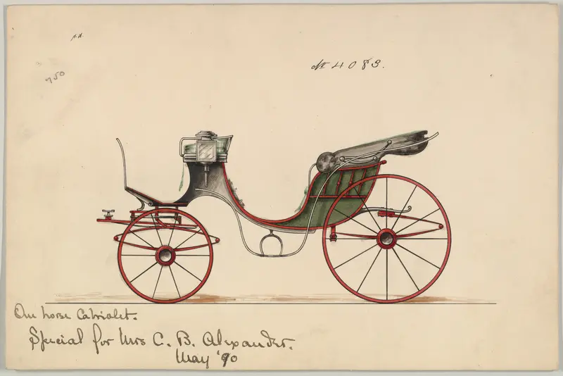 Cabriolet #4083 Wall Art by Brewster & Co. - High-Resolution Digital Print