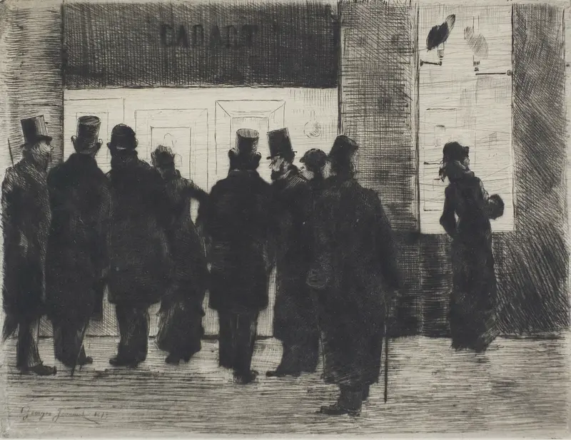 Cadart's Shop Window Wall Art by Pierre-Georges Jeanniot - High-Resolution Digital Print