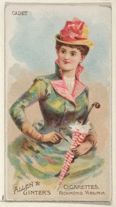 Cadet, from the Parasol Drills series (N18) for Allen & Ginter Cigarettes Brands Wall Art by Allen & Ginter - High-Resolution Digital Print