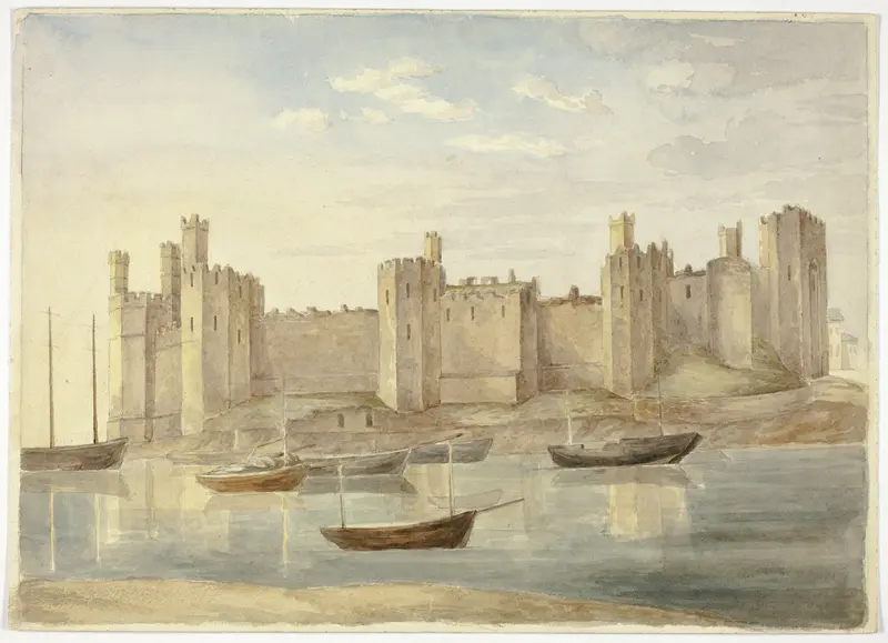 Caernarvon Castle Wall Art by Elizabeth Murray - High-Resolution Digital Print