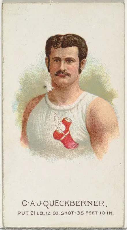 C.A.J. Queckberner, Shot Put, from World's Champions, Series 2 (N29) for Allen & Ginter Cigarettes Wall Art by Allen & Ginter - High-Resolution Digital Print