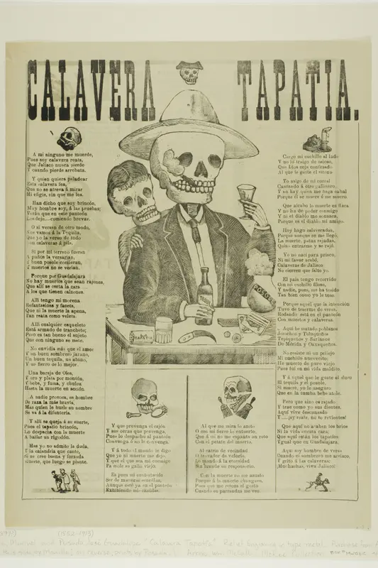 Calavera Tapatia Wall Art by Manuel Manilla - High-Resolution Digital Print