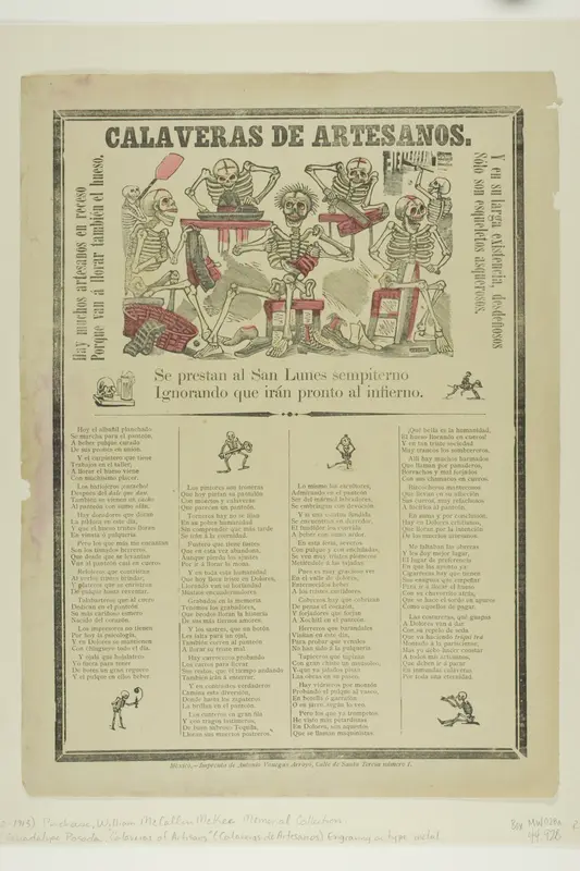 Calaveras of Artisans Wall Art by José Guadalupe Posada - High-Resolution Digital Print