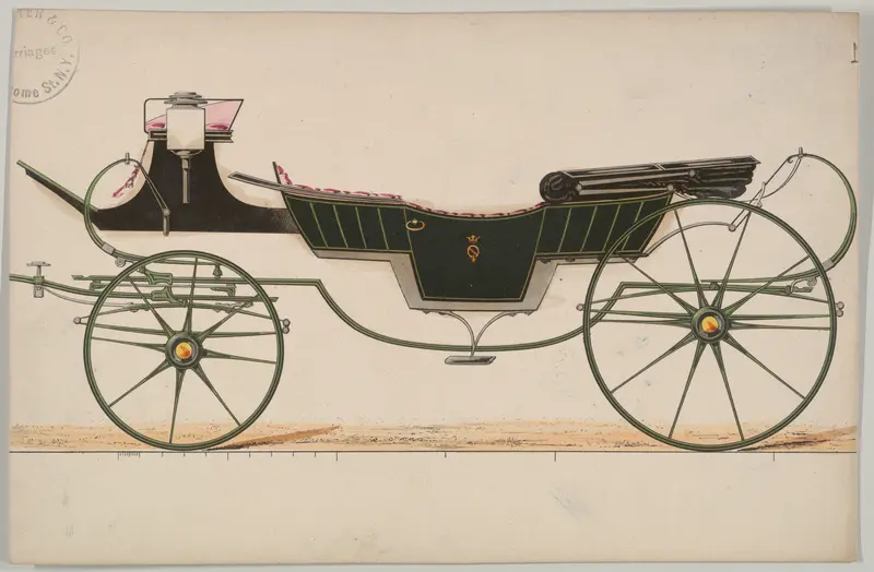 Caleche / Vis-a-Vis  (unnumbered) Wall Art by Brewster & Co. - High-Resolution Digital Print