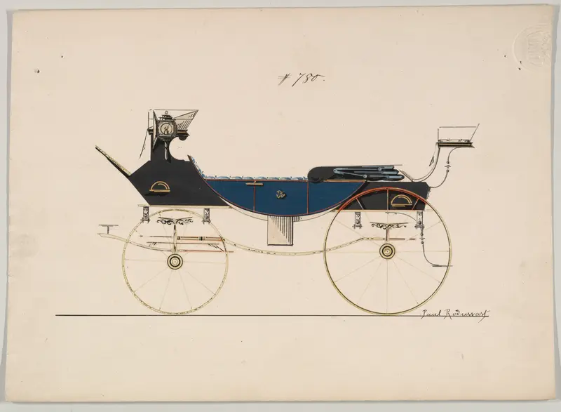 Caleche with Drag Front  #780 Wall Art by Brewster & Co. - High-Resolution Digital Print
